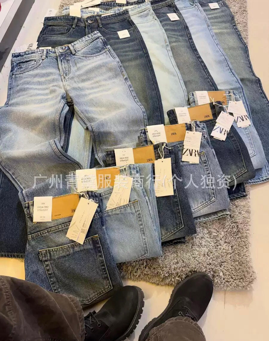 Zara Men High Rise Straight Jean