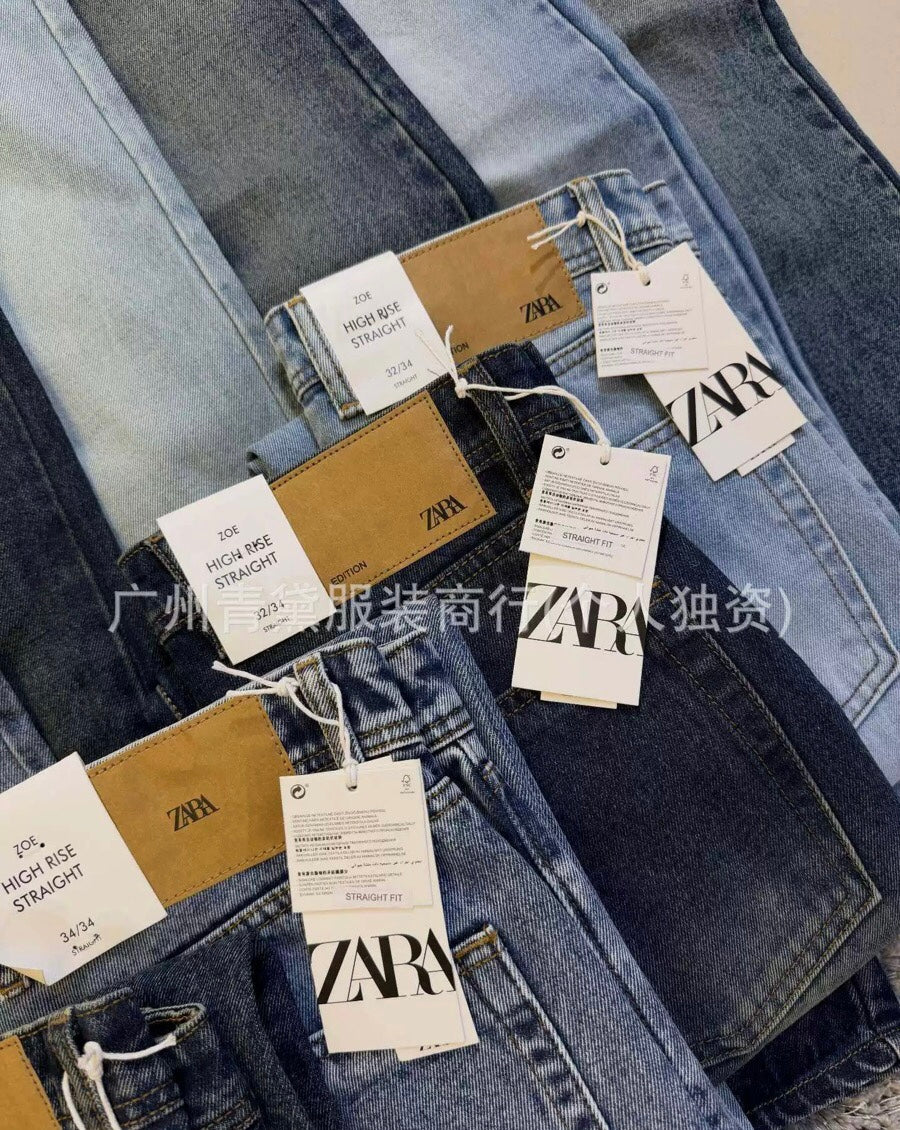 Zara Men High Rise Straight Jean