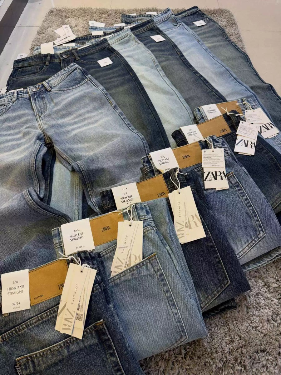 Zara Men High Rise Straight Jean